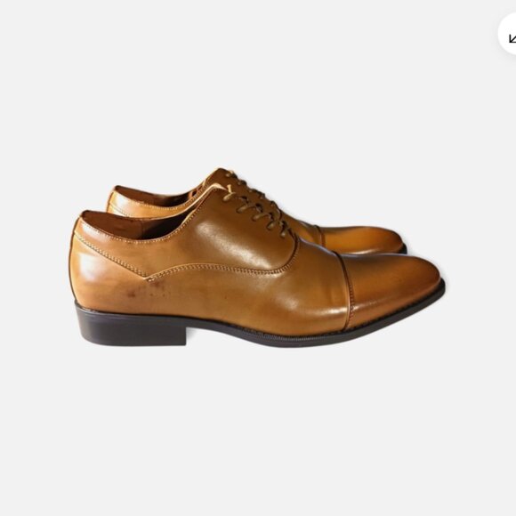 Unlisted by Kenneth Cole Half Time Men\'s Oxford shoes 11.5 M Cap Toe Tan Lace Up main image 9